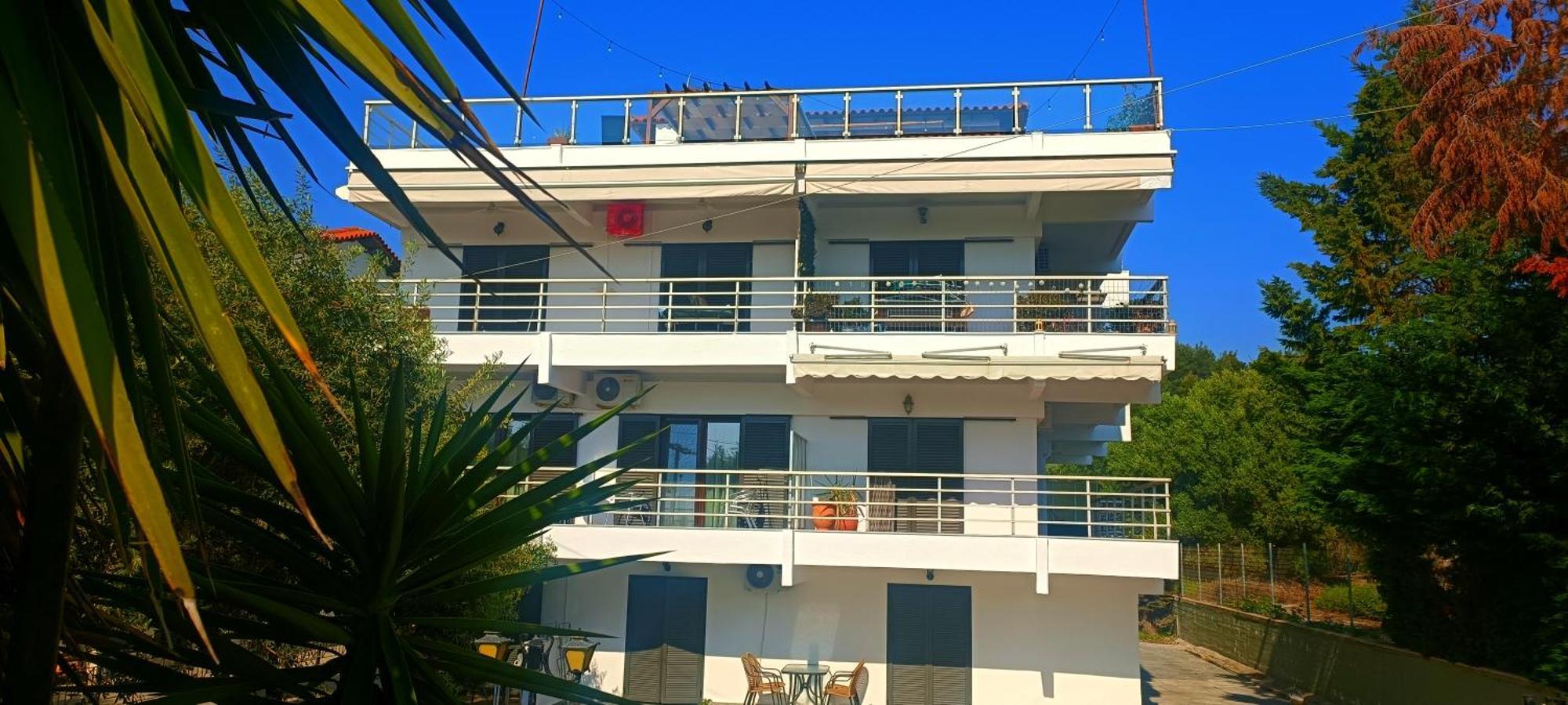 Salonikiou Beach Apartments & Villas 圣尼古拉奥斯 外观 照片